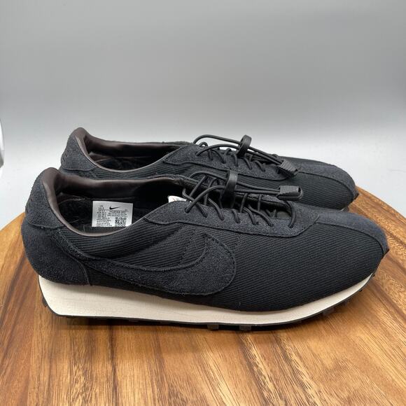 Nike LD 1000 Shoes Mens 10.5 Black Velvet Retro Running Comfort Walking Sneakers - Picture 1 of 8
